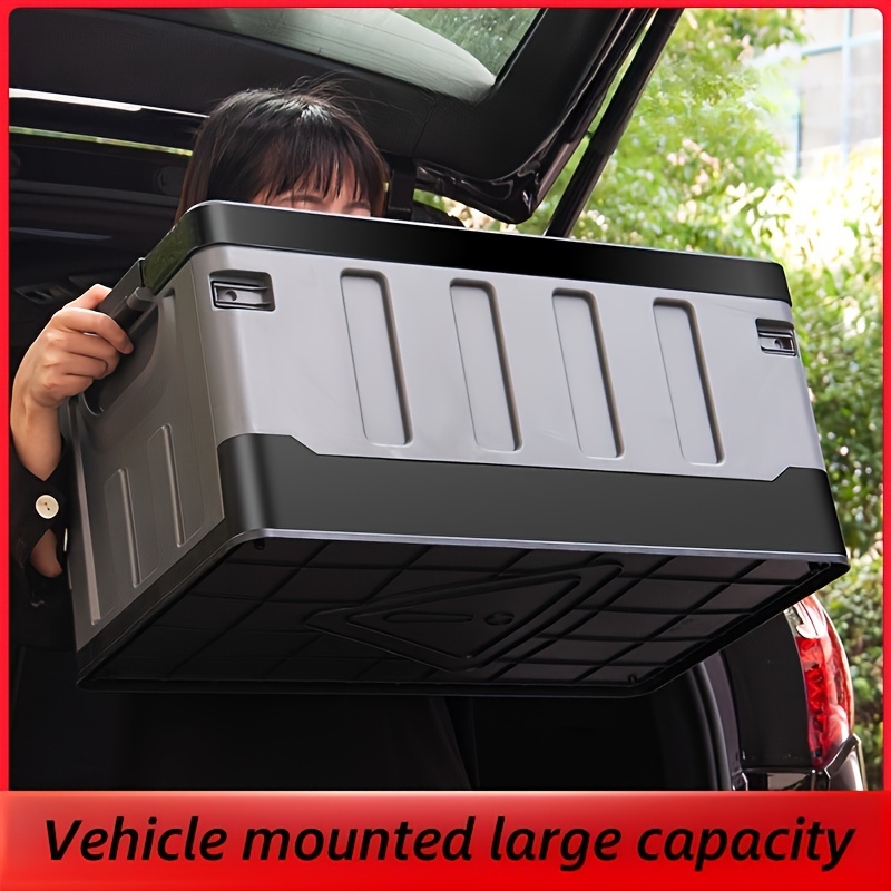 

1pc Boîte de rangement pliable multifonctionnelle et coffre de voiture - Organiseur de extérieur , conteneur de grande monté sur véhicule