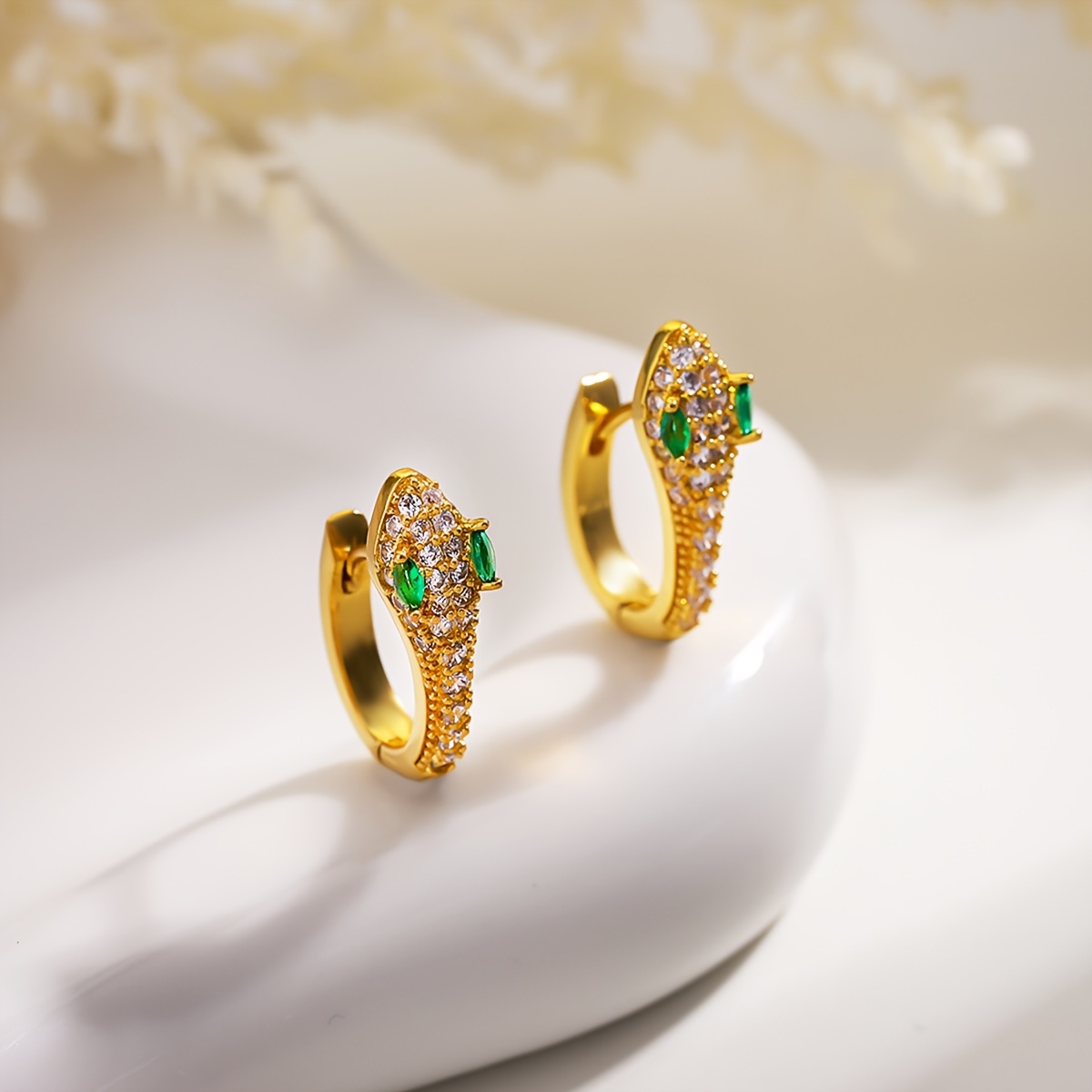 TEMU Pendientes Serpenteantes para Mujer, Diseño Moderno, Moda Individual, , Joyería de , Ideales para Uso Diario y Regalos