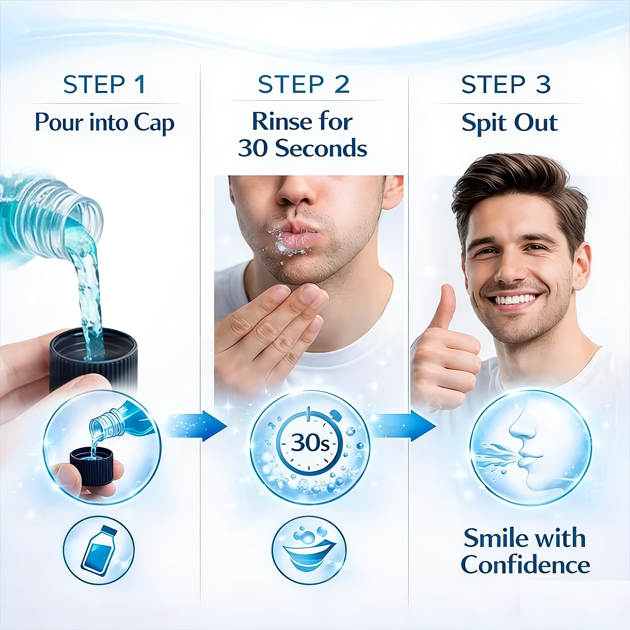 Dry Mouth Moisturizing Cool Mint Mouthwash