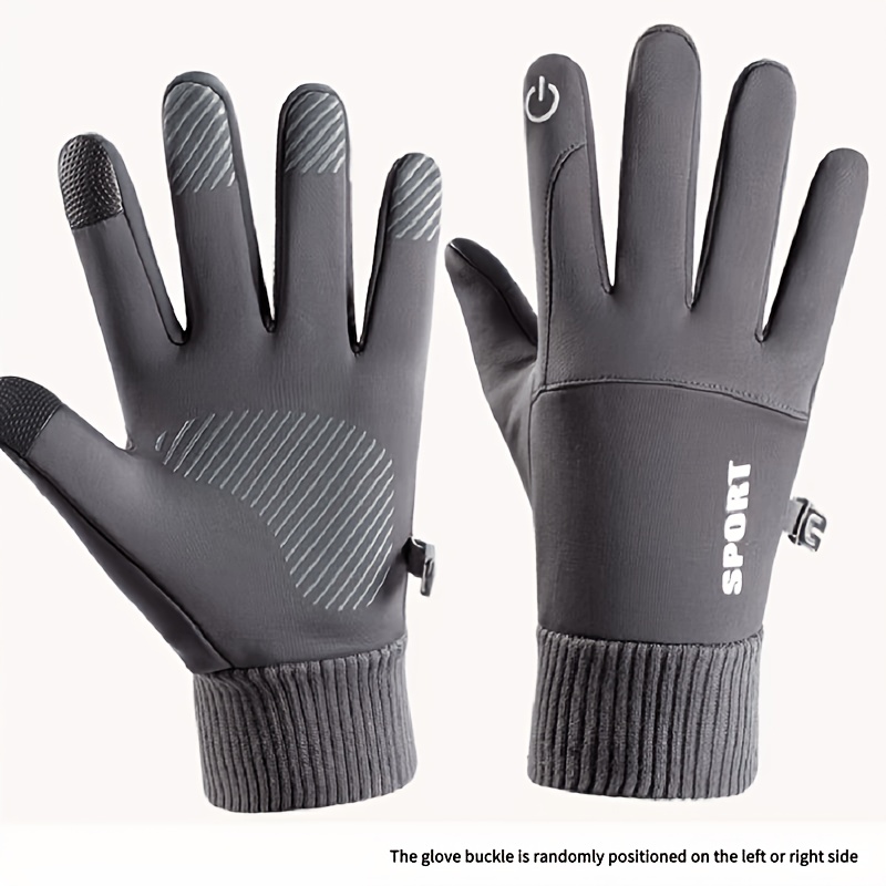 Men's Thermal Gloves with Touchscreen Compatibility