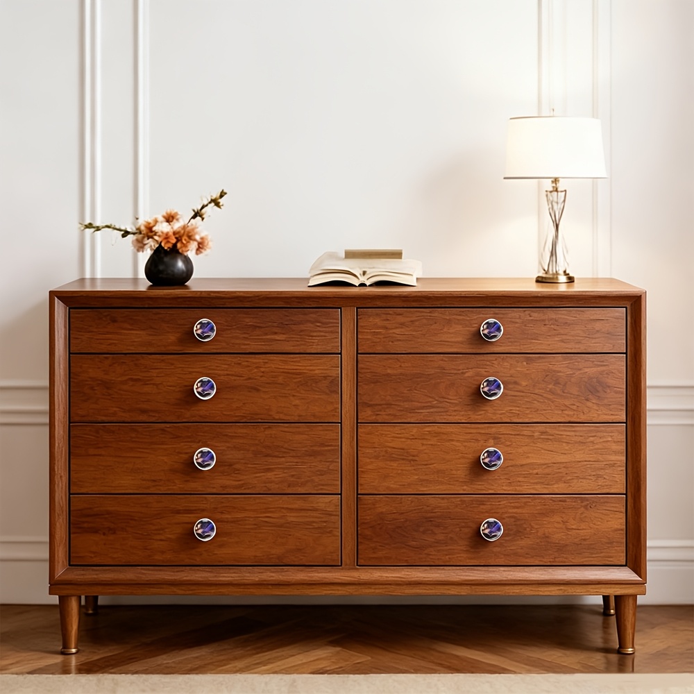 a set of 4pcs round knobs made of abs and   glass designed with vintage   and old book motif ideal for dresser wardrobe kitchen cabinet nightstand desk drawer exquisite small hardware fittings