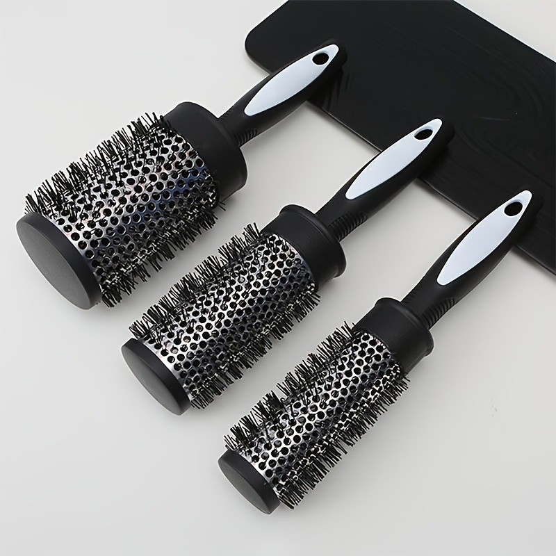 

1pc Round Hair Brush Styler - , & Blow Dry For Smooth, Silky Hair - Abs Handle, Heat-resistant, All Hair Types, Comb