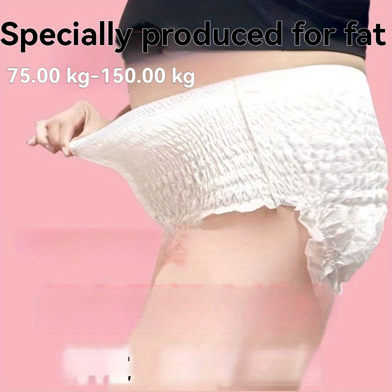 Image of 4-pack Large Size Sleep Pants For Up To 300 Lbs, Suitable For Postpartum, Postpartum, Menstrual Night Use, Disposable Underwear For Pregnant Women, Suitable For 150-300 Lbs, Day And Night Wear