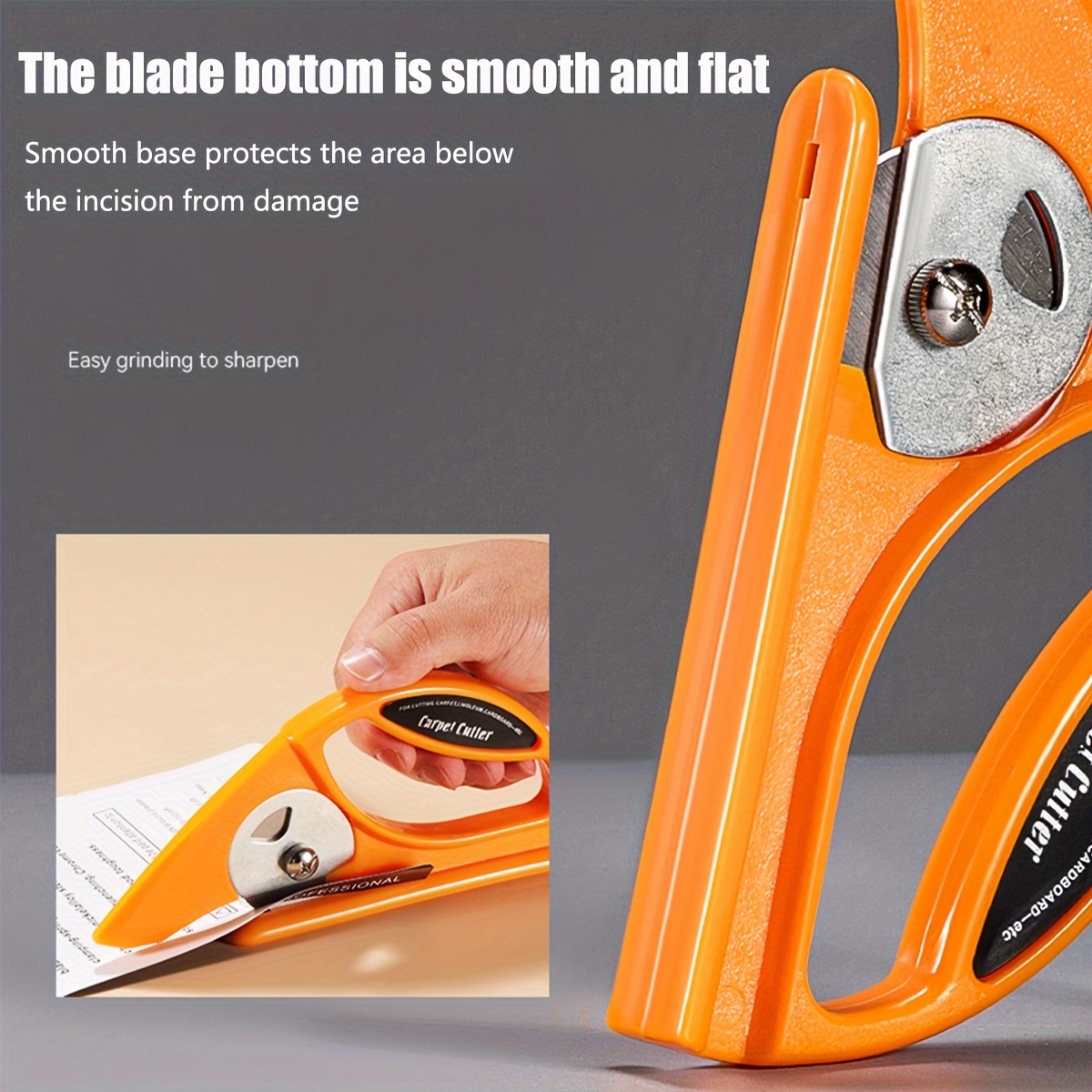 45mm Rotary Blade Utility Knife Large Handle, Solid Base For Carpet