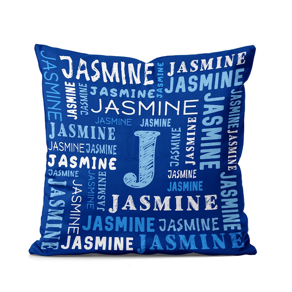 TEMU 1pc Custom Name Pillowcase, Soft And Warm Short Plush, Lightweight And Suitable For Sofa, Bed, Travel, Camping, Living Room, Office Chair -