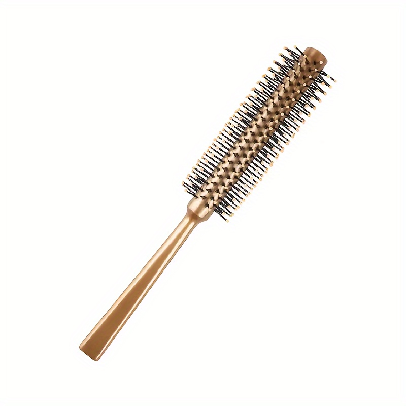 

1pc Cylinder Styling Brush, Round Nylon Comb, Curls & Straight Hairstyles, Gentle On Scalp Hair Care Tool