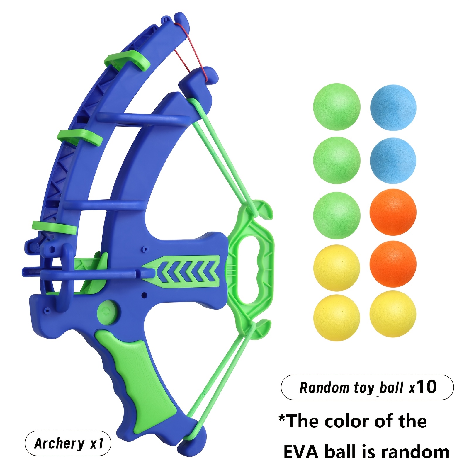 Shooting , Soft Foam Ball Archery Suit, Can Exercise Hand-eye Coordination, Suitable For Indoor And Outdoor Toys. Suitable Birthday Gift For Children [5 Eva Balls/10 Eva Balls In Random Color]
