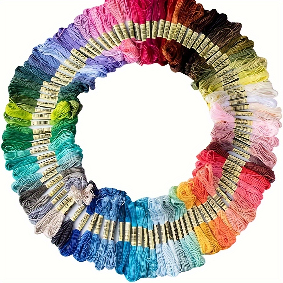 

50/100/150/200 Skeins Rainbow Color Embroidery Floss Stitch Thread Cotton Friendship Bracelet String Yarn Diy Handcraft Accessories