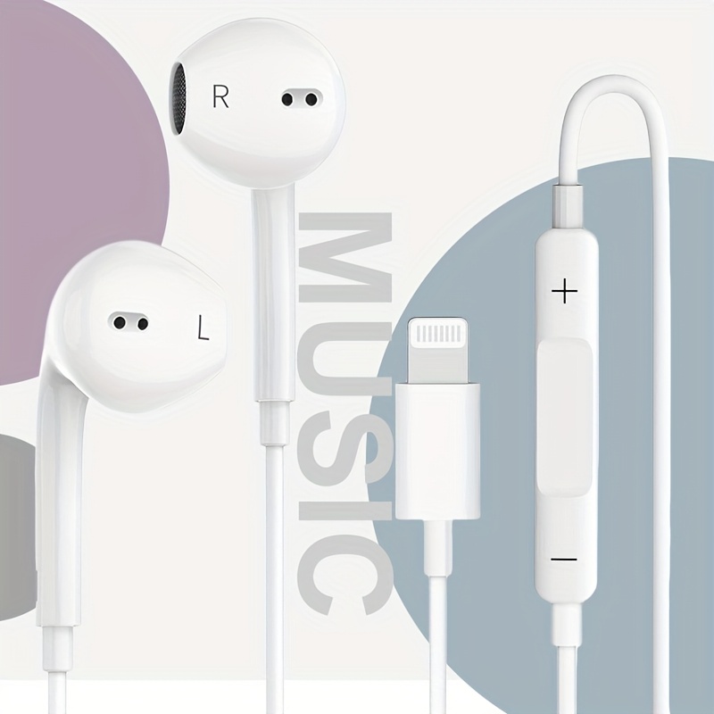 wired earbuds lightning connector Temu United Arab Emirates