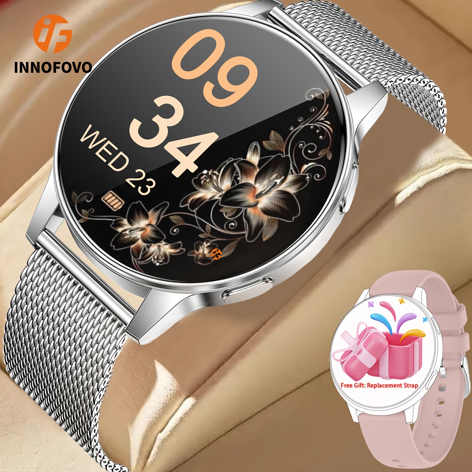 Smart Watch with HD Touchscreen and Voice Assistant