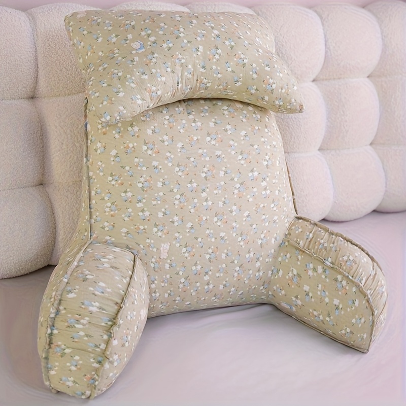 oversized soft lumbar support cushion tall backrest for bed couch office seat dorm room comfortable back support with plush fur pillows Product details 8