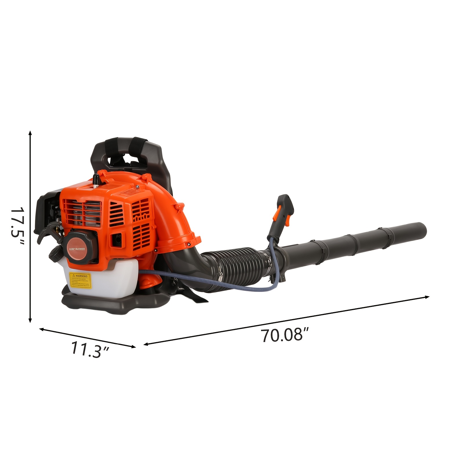 TEMU The 52cc Blade Blower Features A Long Nozzle And , Powerful Wind. Gas-powered And Backpack-style, Making It Ideal For Weeding, Leaf Removal, And
