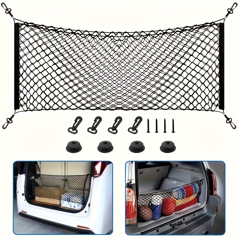 

Car Trunk Organizer - Nylon Net With Hooks For , Trunk Storage Organizer, Bag, Luggage