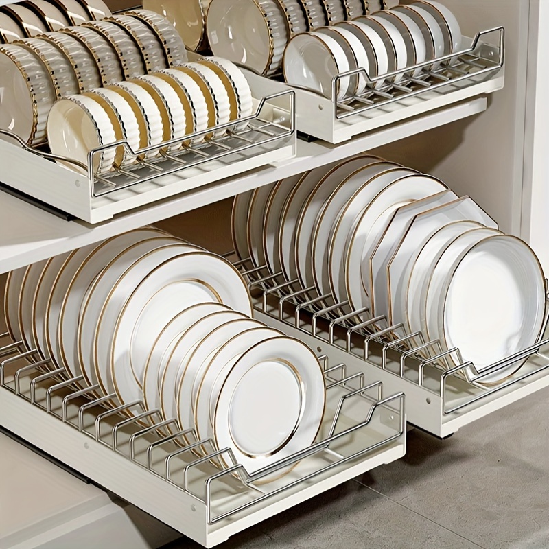 Dish Drying Rack Plate Dividers For Drawers Kitchen Dish Drawer