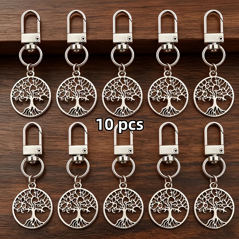 TEMU 10pcs For Her/him Tree Of Life Keychain Gift Set, Graduation Season, Thanksgiving, Teacher's Day, Birthday Party Gifts Christmas, Halloween