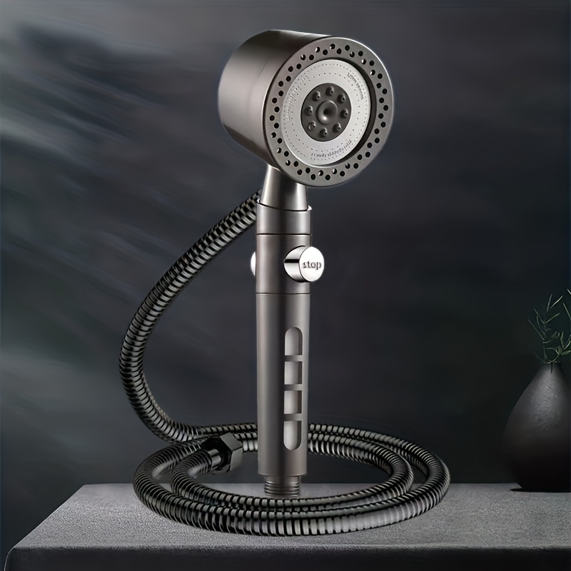 ultimate A Handheld Shower Head Set Featuring a Shower Hose, Five Adjustable Water Flow Settings, And Built-In Filtration, Perfect for Enhancing Your Bathroom Experience with Luxury. for Shower Use Only 8 ultimate A Handheld Shower Head Set Featuring a Shower Hose, Five Adjustable Water Flow Settings, And Built-In Filtration, Perfect for Enhancing Your Bathroom Experience with Luxury. for Shower Use Only - Image 8