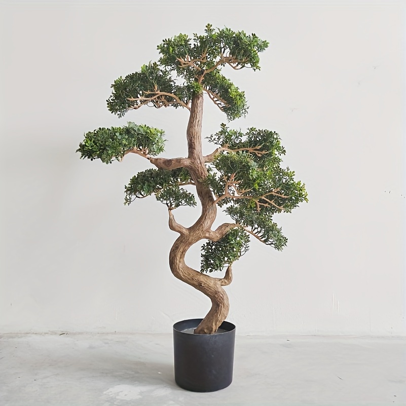 33.5inch Artificial Boxwood Styling, High Simulation Trunk, Suitable For Multi-scene Decoration Malls, Living Rooms, And Banquets, Symbolizing Youth