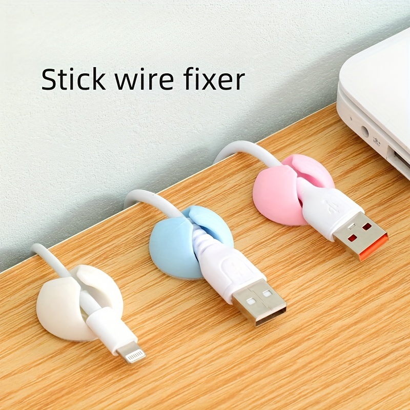 

10-pack Self-adhesive Cable Clips, Desk Cord Organizer, Wire Management System For Home, Office, And Car Charging Accessories, Cable Holder For Table And Drawer Storage, No Battery Required