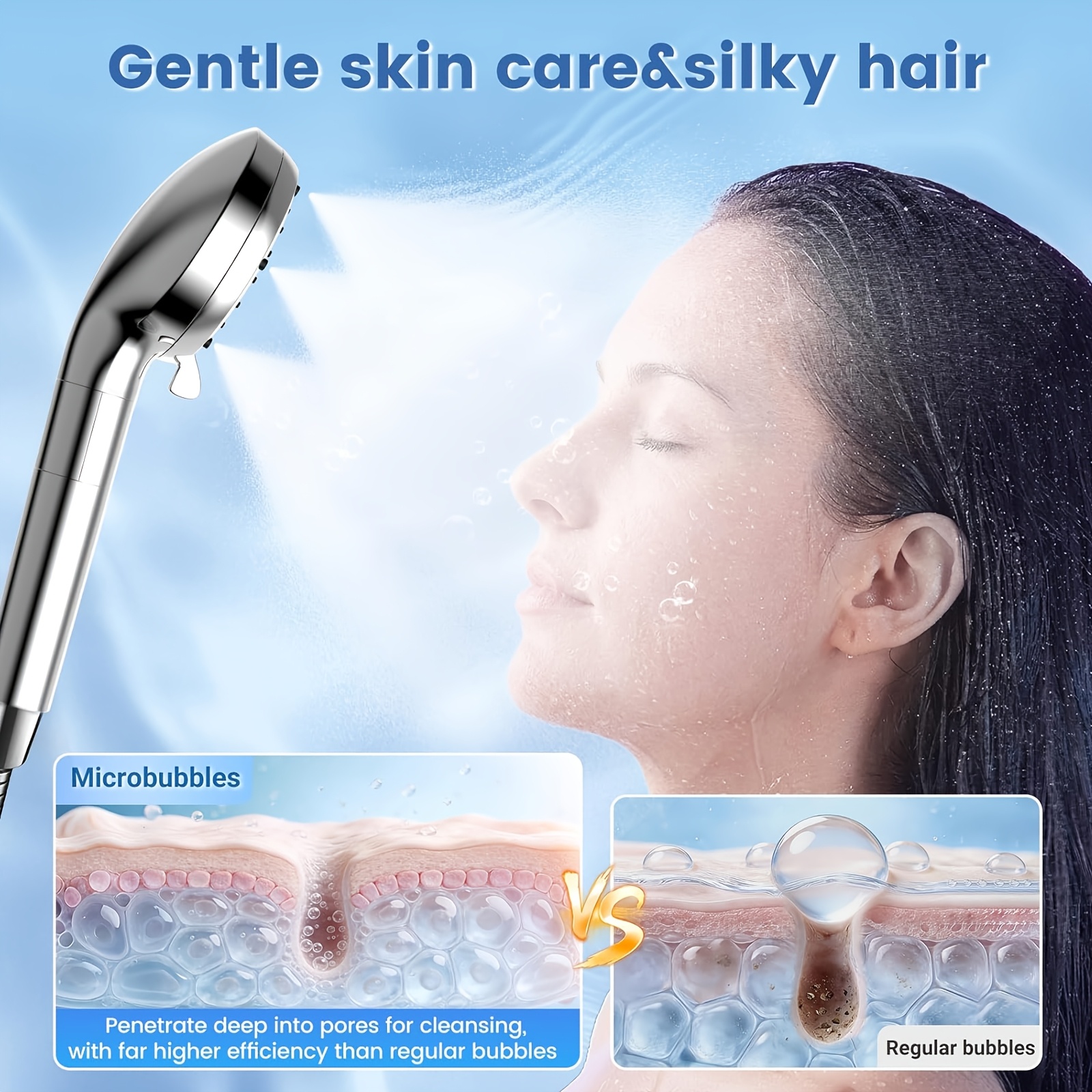 25.98cm Shower Head with Micro-Nano Bubbles