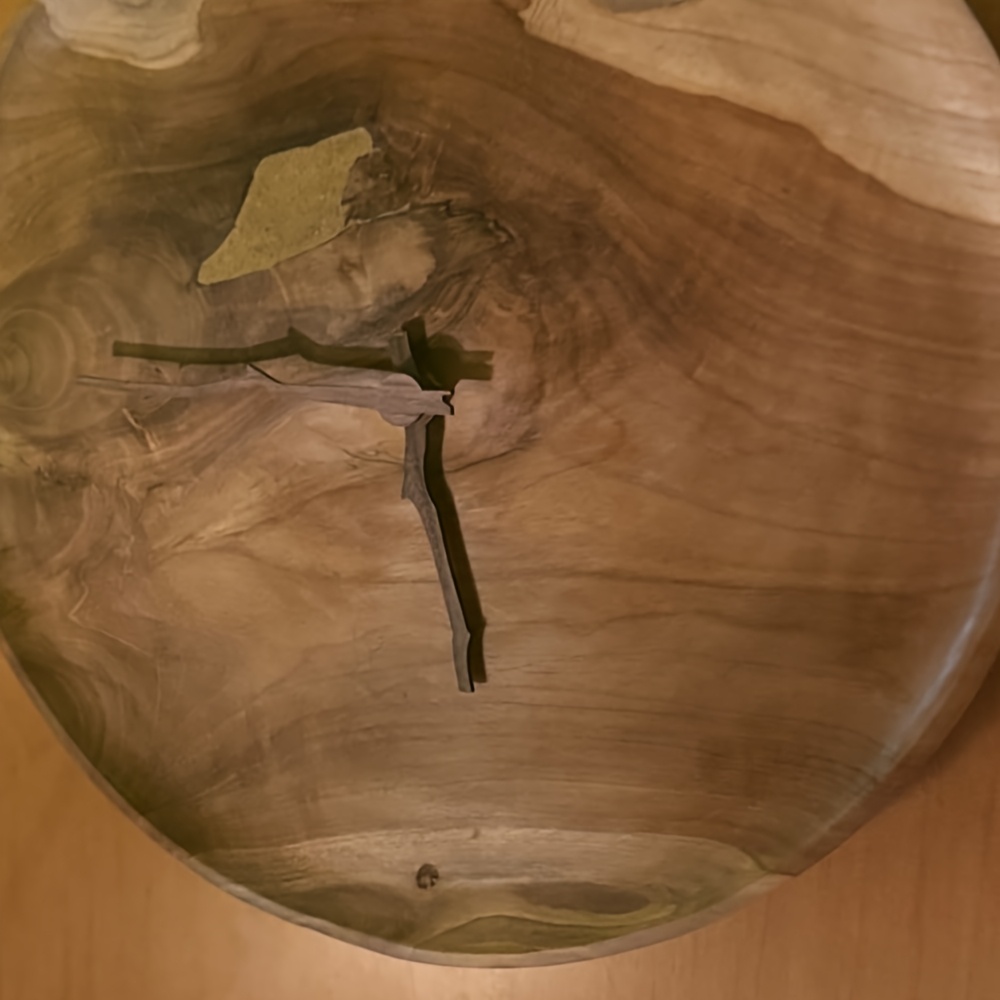 Natūralūs mediniai laikrodžio rankenėliai - 25,4 cm/30,48 cm elegantiškas medžių šakų dizainas, šiltas medžio grūdų pabaiga, idealus namų dekoravimui, amatų ir šiltai estetinei, amatų reikmenims