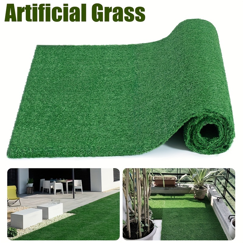 

Grass Lawn 6.5 Ft X13 Ft/ 3.2ft X 13ft, Realistic Synthetic Mat, Indoor Outdoor Garden Landscape For Pets, Fake Faux Rug With Drainage Holes