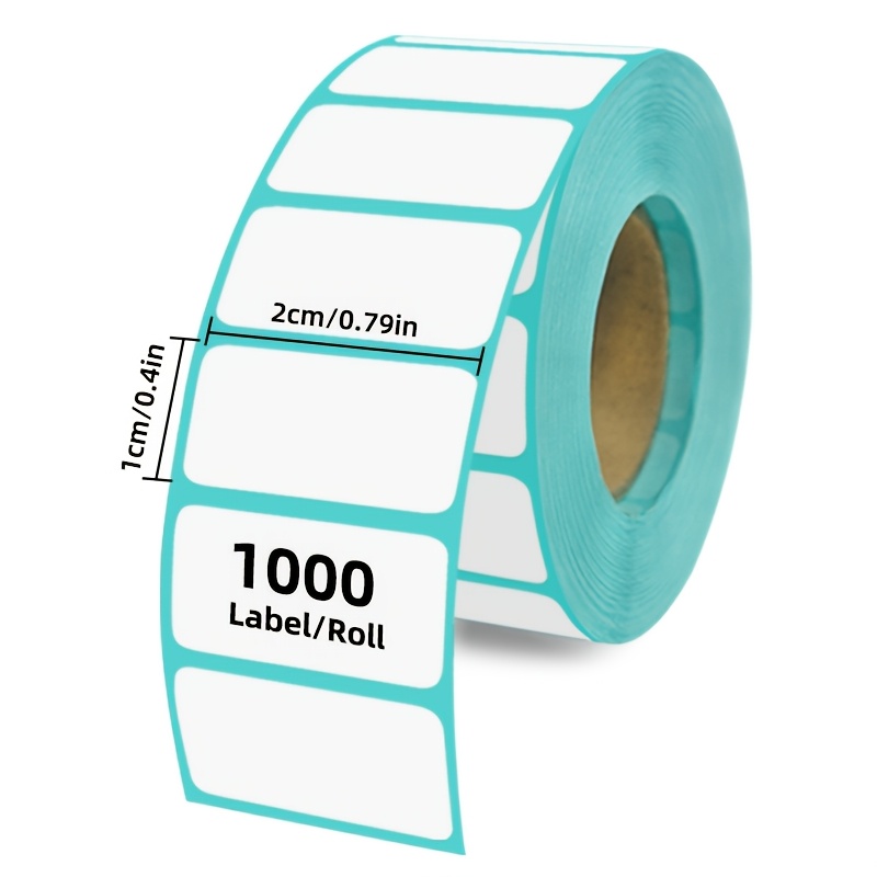 1, 000 Sheets Of 20-10mm Thermal Labels, Self-adhesive White Labels, Storage Container Label Sheets, Rectangular Labels, 40mm Aperture
