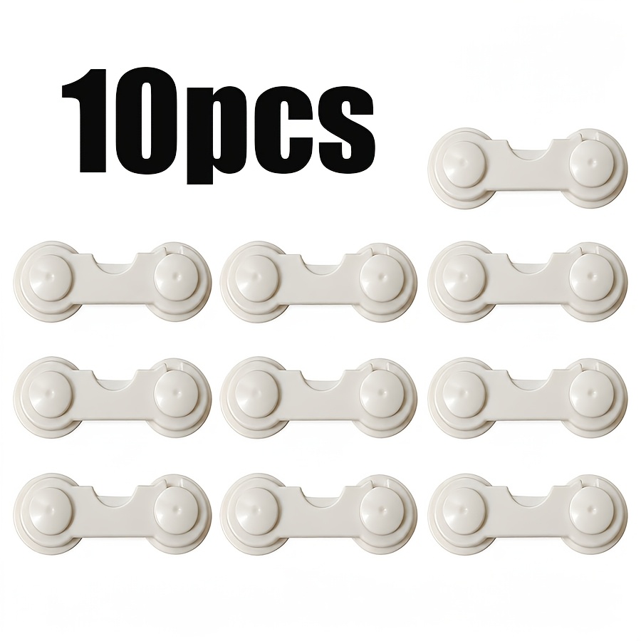 Image of 10pcs Child Safety Locks - Multi-functional Anti-pinch Protection Locks For Cabinets, Rooms, And Drawers