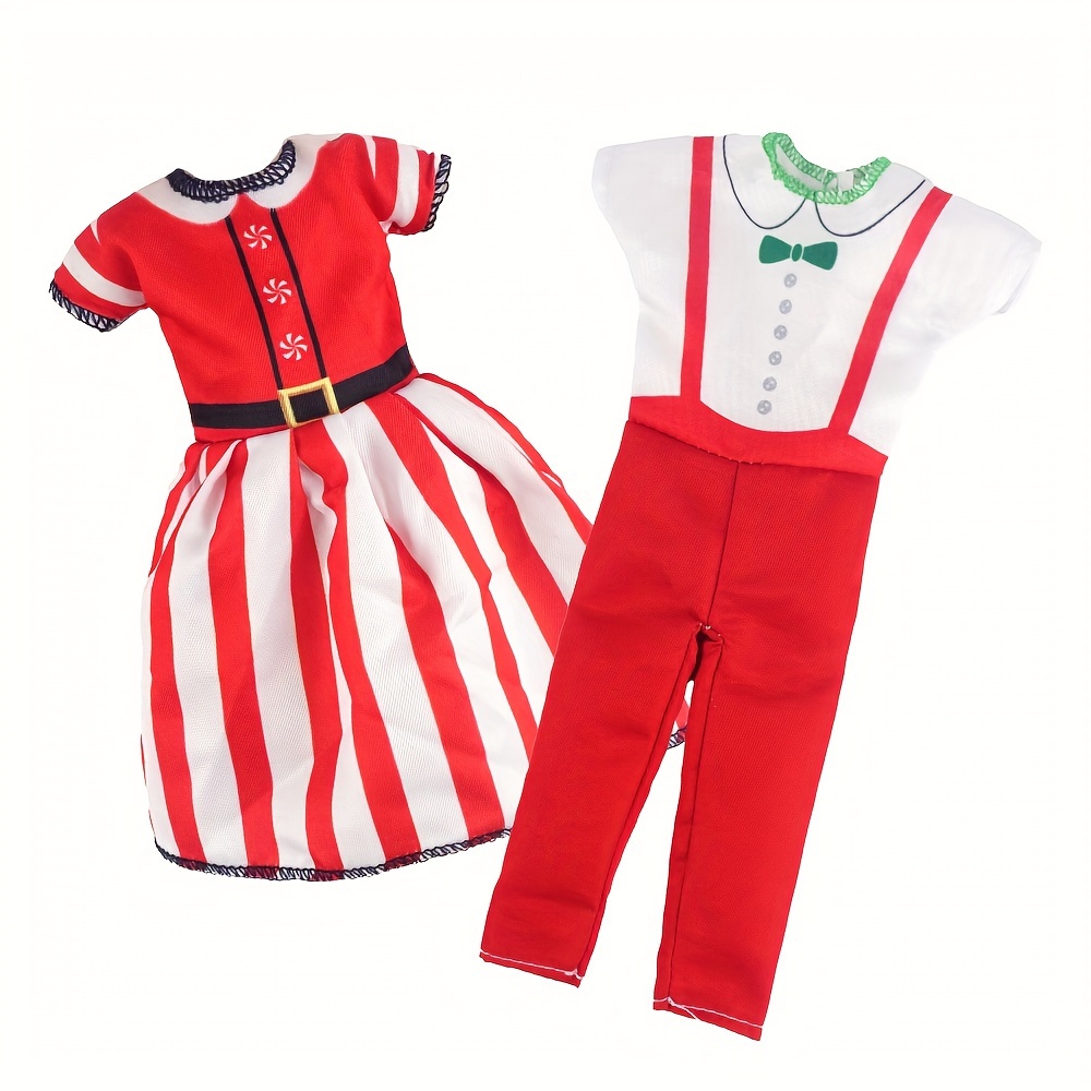 

Christmas Elf Costume Set - Holiday Dress-up Kit For Parties & Events, No Power Needed