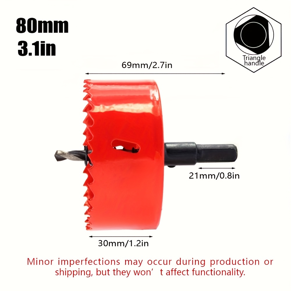 Scie-cloche Pour Métal Et Bois, Foret Circulaire Bimétallique En Acier Rapide HSS, Pour Plaques, Tôle, Plafond, Panneaux Acryliques, Tige Hexagonale De 29 Mm
