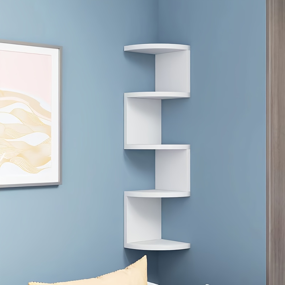 Creative Wall-Mounted Triangular Storage Shelf for Home Use, Featuring a Semi-Circular Partition Bookshelf for Cross-Border Trade, Corner Shelves