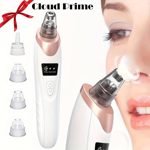 electric facial pore cleaner pimple adsorbent rechargeable blackhead reduce tool 3 5 probes for women men gift for mom on mothers day