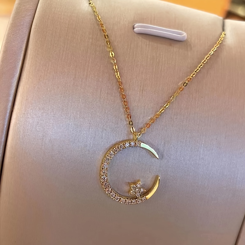 Elegant & Cute Pendant Necklace - Sparkling Tiny Bezel Jewelry Suitable For Daily Wear,,, Special Occasions - Versatile Necklace