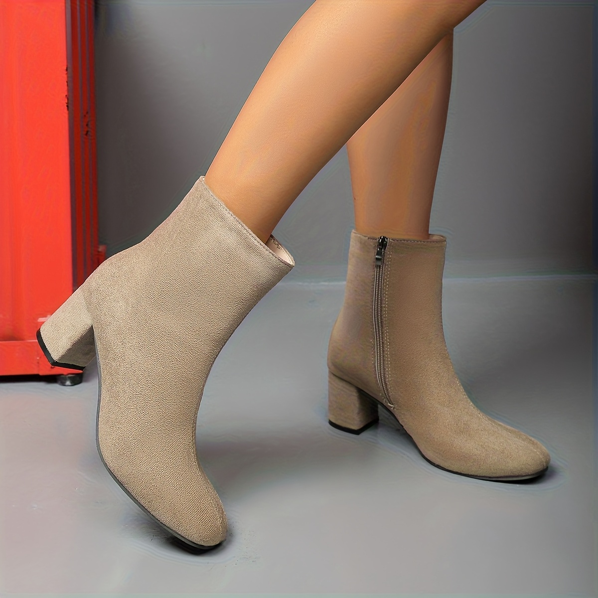 TEMU Women's Fashion Ankle Boots For Autumn And Winter, Women Shoes