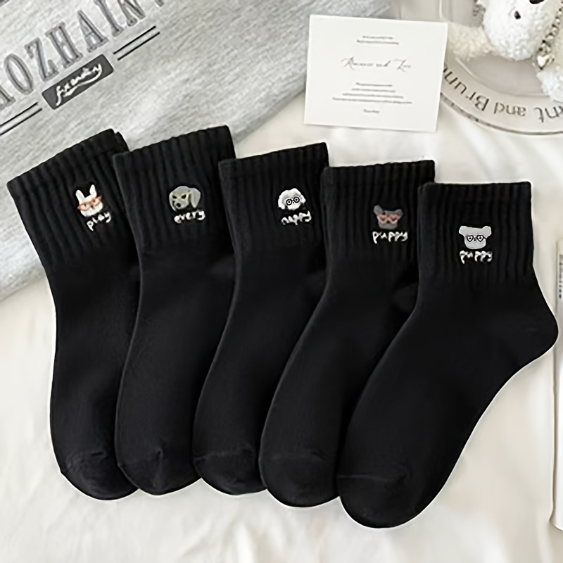 TEMU 5-pair & Unisex (for) Thermal Socks - Soft Breathable Suitable For, Casual Wear, Machine Washable , Elegant Suitable For Gym, Office, Everyday