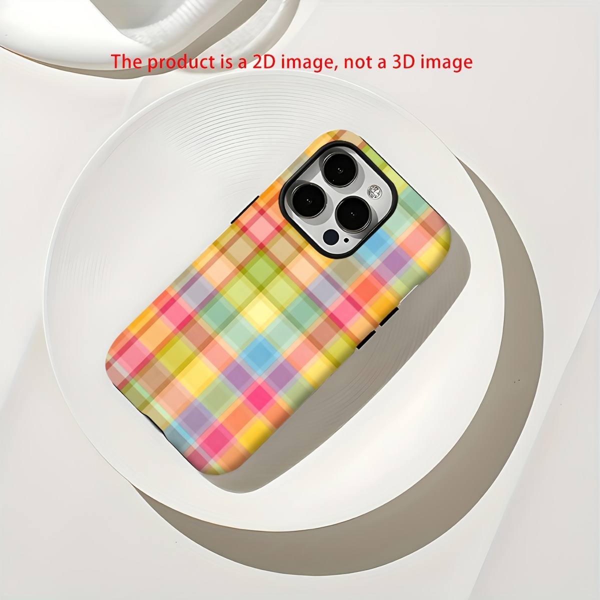 TEMU Phone Case: Phone Case - Features A Vibrant Design Background For A Stylish Aesthetic. Constructed With A -one Film And Case, It Offers Sturdy