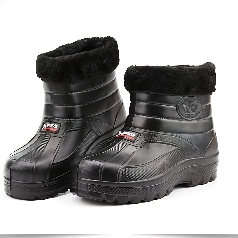 Men's Winter Fleece Waterproof Shoes, All-In-One Winter Footwear