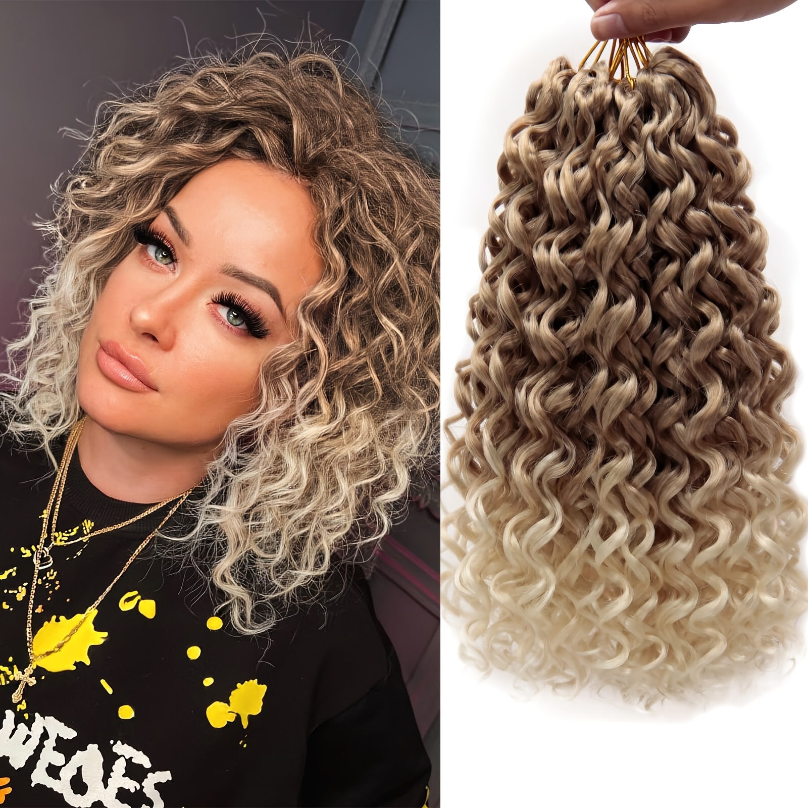 Curly Hair Premium Hair Extensions Packs LuxeHair 14 Inch Curly