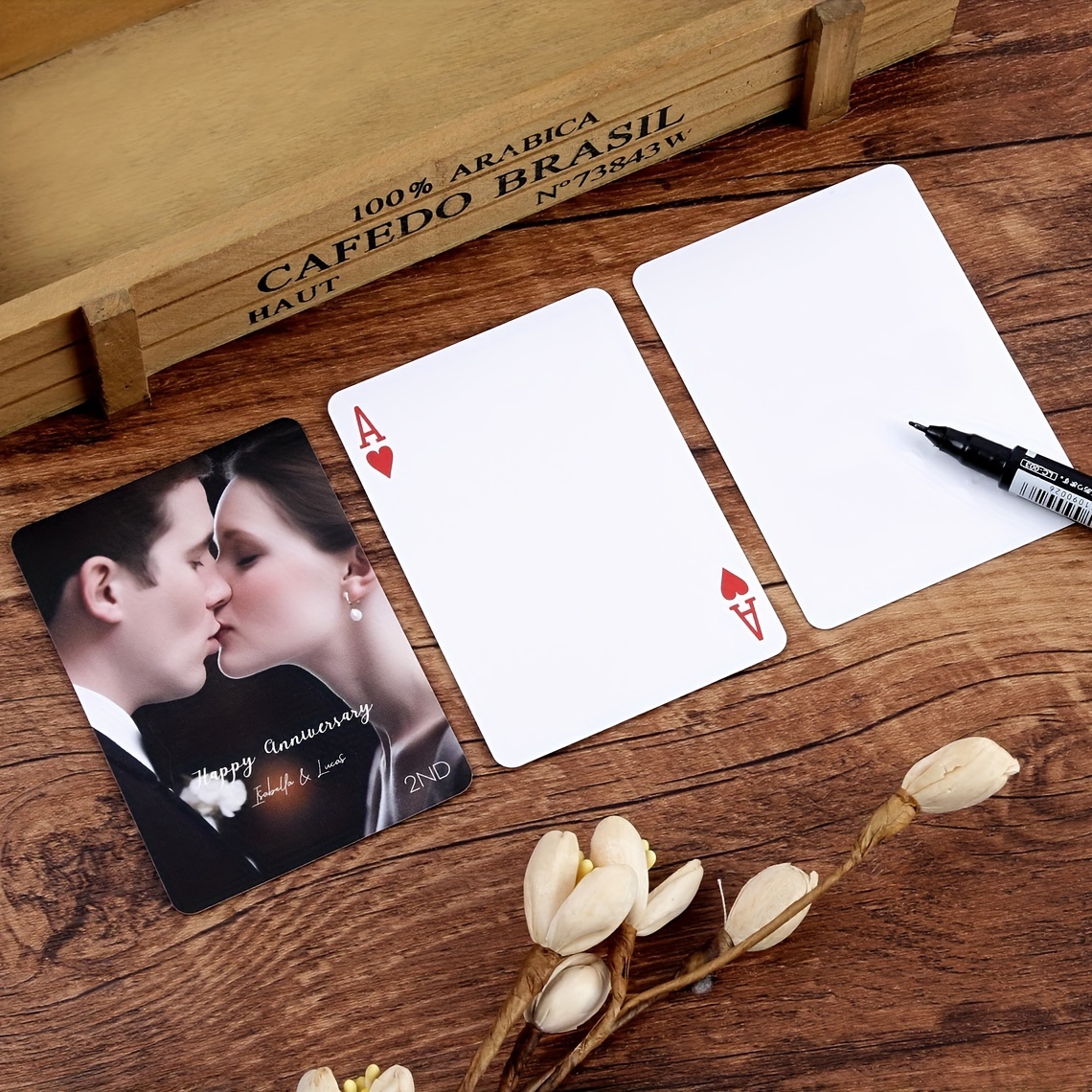 

Personalized Playing Cards With Your Photo - Custom Anniversary & Birthday Gift, Stylish Greeting Card For All , Best For Christmas