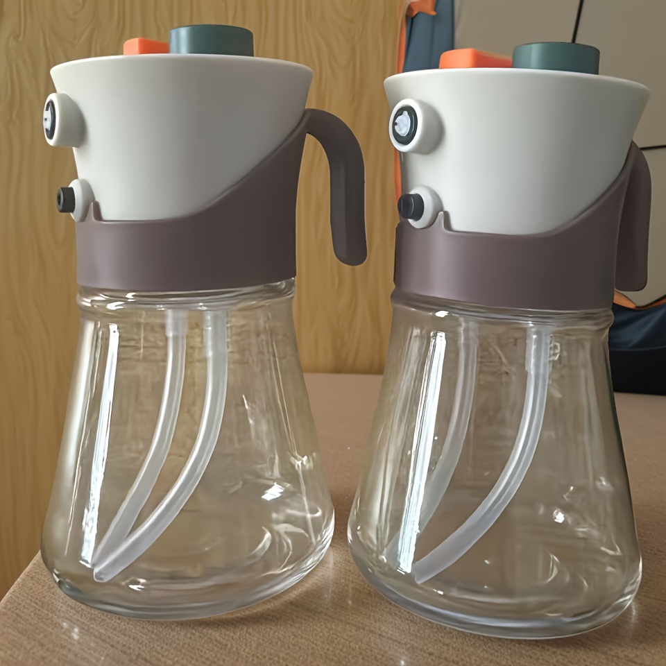 TEMU Nuovo Spruzzatore di Olio per Condimenti 2 in 1 per Cucine di Ristoranti, Confezione per Uso Versatile, Spruzzatori di Olio per Barbecue con a e