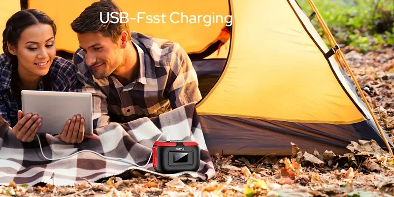 120w 300w portable power station 97 68wh 228wh with ac outlet usb a usb c dual solar panels 40w 60w portable power generators for outdoor camping rv home use emergency backup lithium battery mute ac outlet high quality charger Product details 4