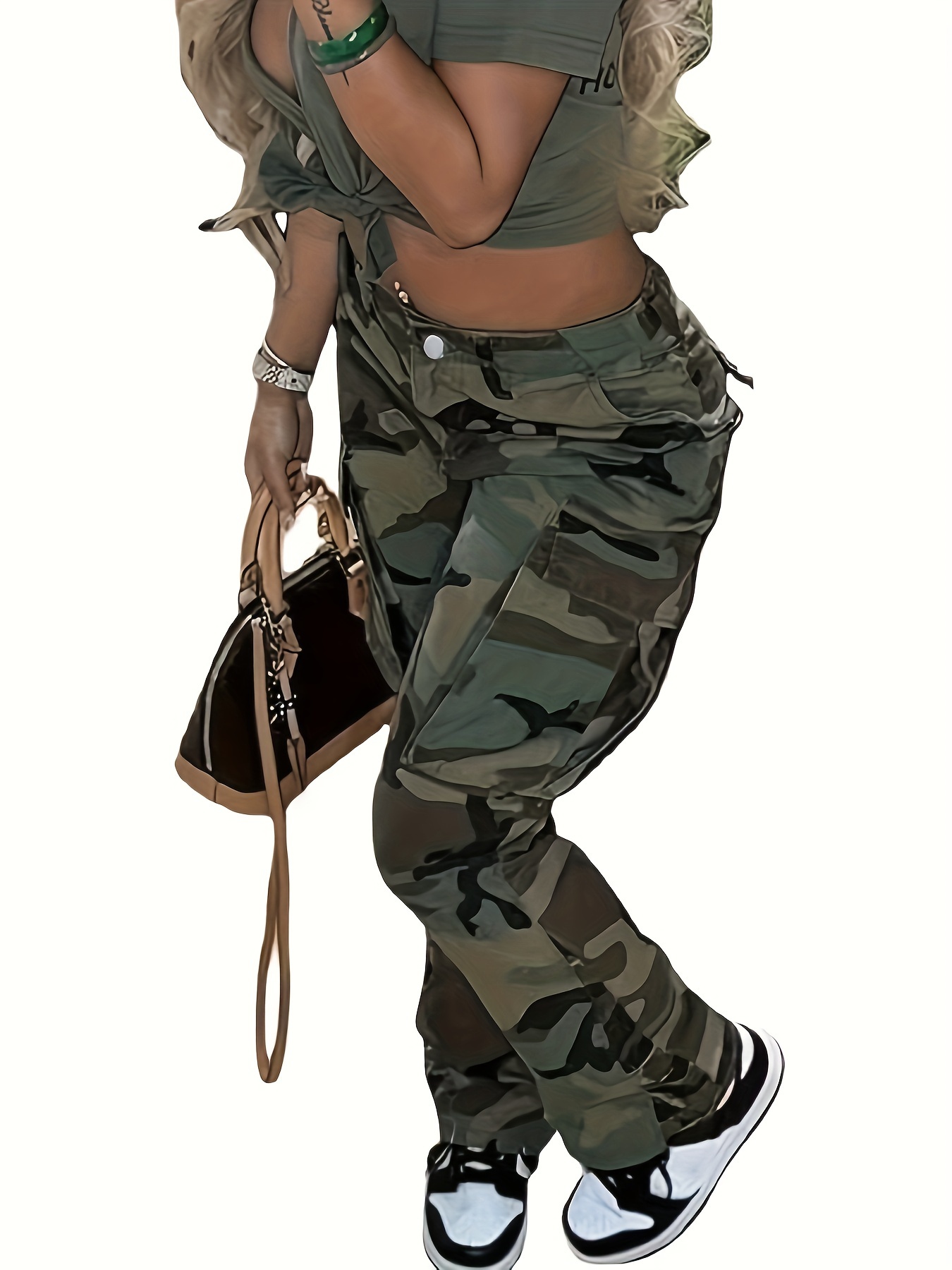 Pantalones De Camuflaje Para Mujer, Pantalones De