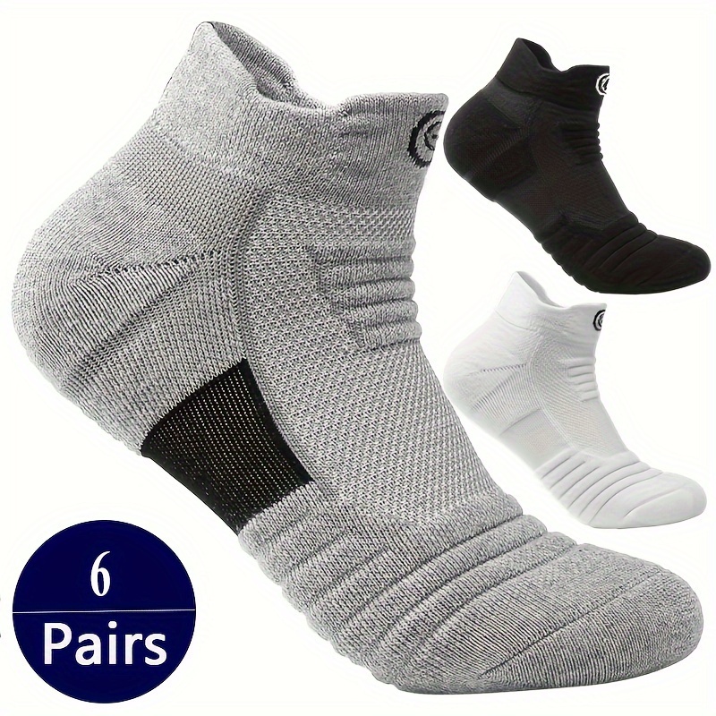 

6 Pairs Of Men's Anti Odor & Sweat Absorption Low Cut Socks, Comfy & Breathable , For Daily & Outdoor Wearing, Spring And Summer