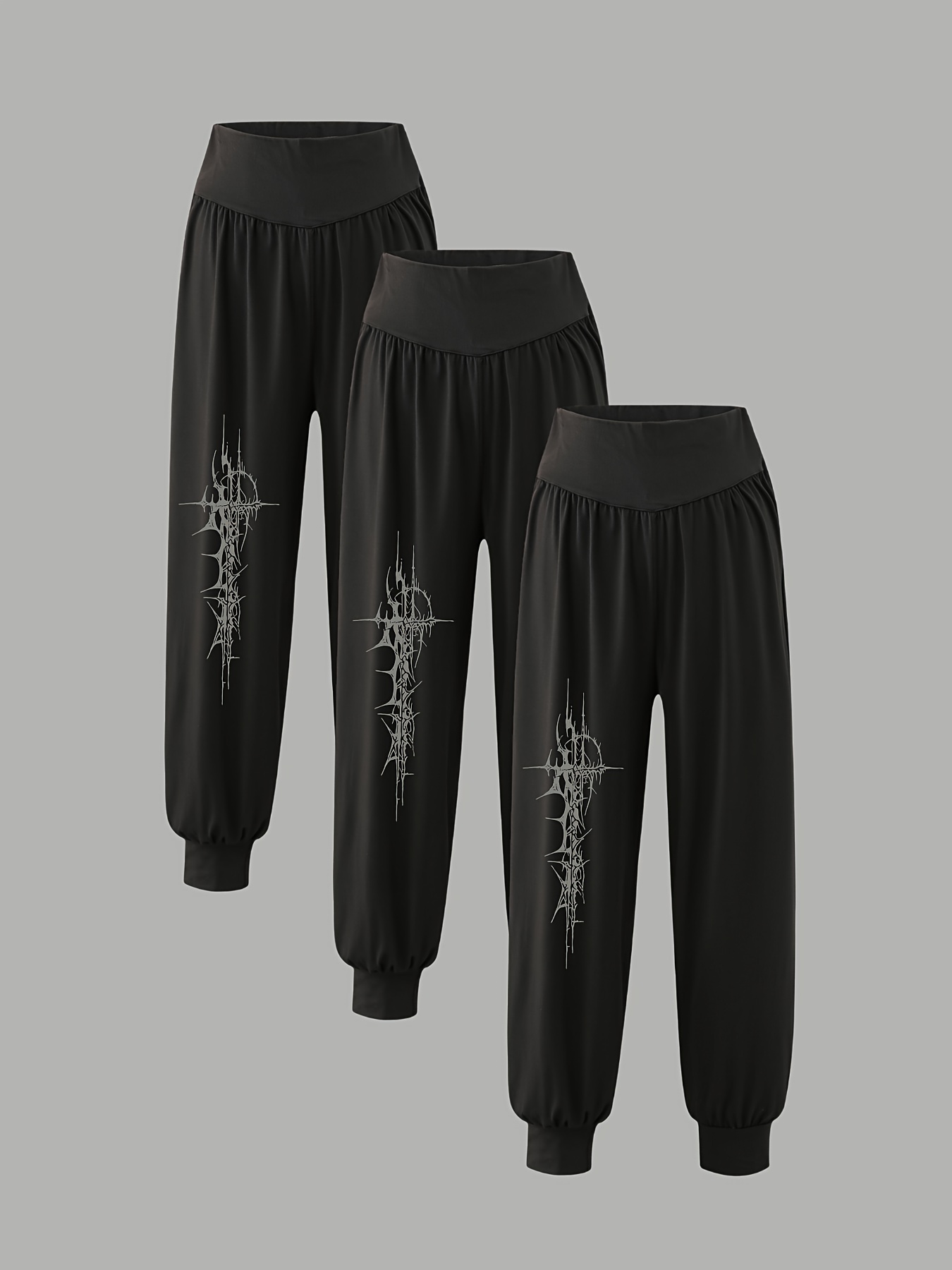 3-Pack Women's Casual Harem Pants for All Seasons