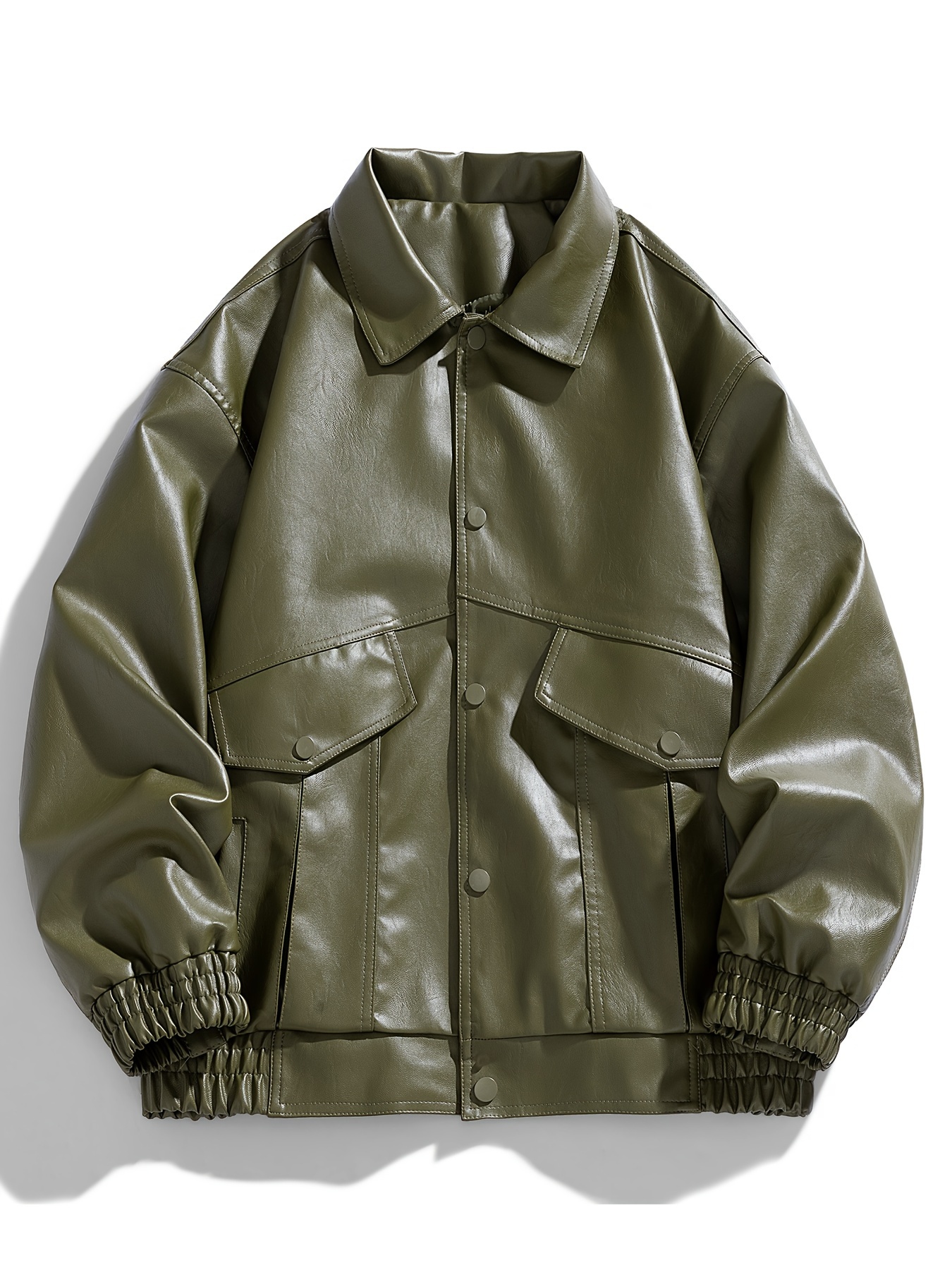 Green Leather Italian Leather Jackets Women's Zara Men's