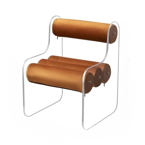 light luxury single leisure chair living room home sofa solid wood leisure stool shoe changing stool balcony backrest bench dining chair