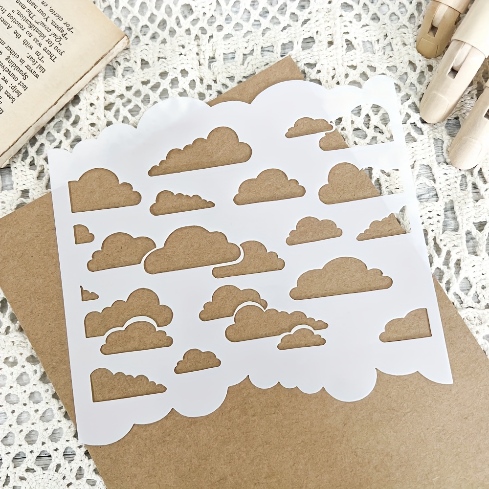 Reusable Cloud Stencil for DIY Craft Projects