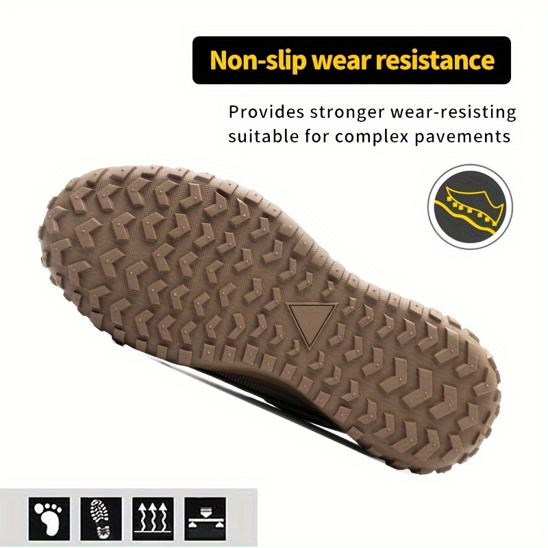 zapatos de seguridad   para hombres con puntera de acero a prueba de pinchazos, anti- , antideslizantes y con absorción de  , ideales para   y la construcción. zapatillas de   transpirables con puntera de acero y cordones para hombres. 9