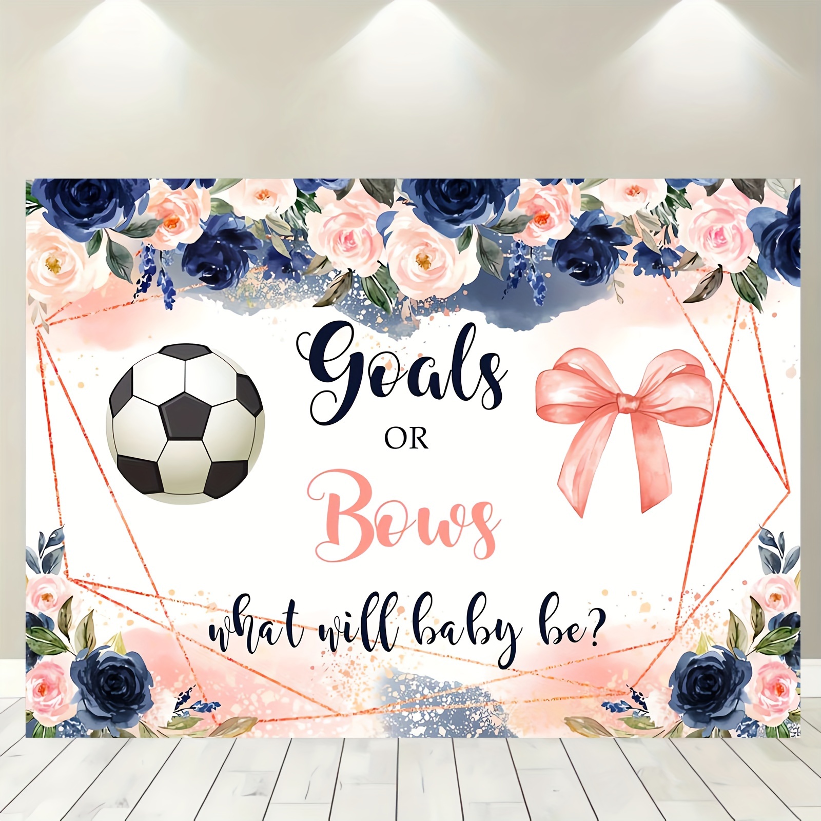 Gender Reveal Theme Party Decoration Polyester Background - Temu