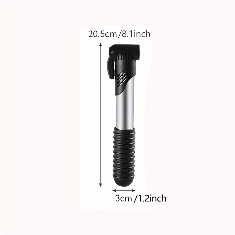 TEMU Mini Bike Pump Compact And Lightweight Easy To Universal High Pressure Inflation Tube Pump For Basketball, Suitable For Mountain Bikes, Folding