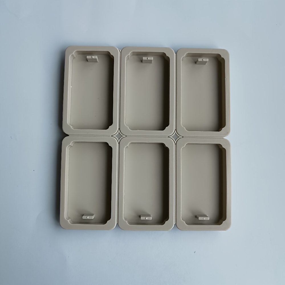 1pc Creative Epoxy Resin Rectangular Silicone Mold For Diy Crafts, Suitable For Resin, Soap, Candles, Incense Hanging Ornaments